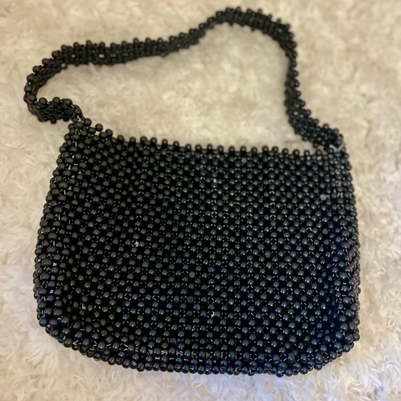 a new day Handbags - Black Beaded‎ Bag A New Day